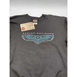 Vintage NWT Harley Davidson Sweatshirt Men's S USA Made 1997 Graphic New Jersey